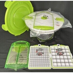 Genius 16 Cup Salad Mixer - Chopper - Slicer - NEW IN BOX - Green
